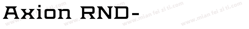Axion RND字体转换